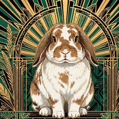 Art Deco style portrait example