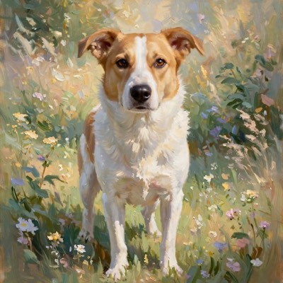 Impressionist style portrait example