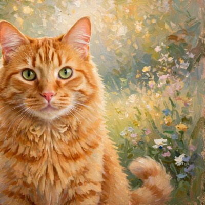 Impressionist style portrait example