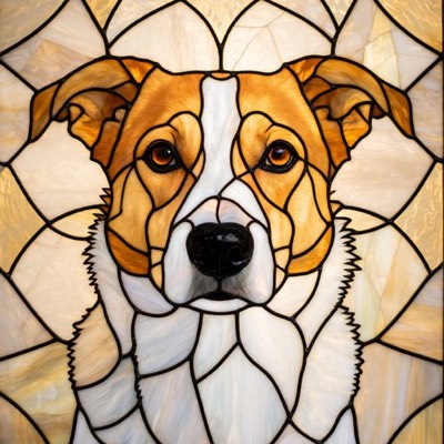 Stained Glass style portrait example
