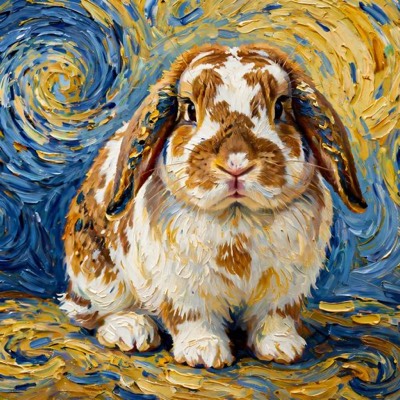 Starry Night style portrait example